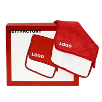 Serviettes démaquillantes en coton éponge réutilisables, ultra douces, écologiques, à séchage rapide, avec logo personnalisé, pour tous les types de peau