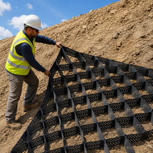 Sistema Celular de Contención de Erosión y Construcción de Carreteras Taurus, Geocelda de HDPE Texturizada y Perforada Tipo Panal - Product Image 5