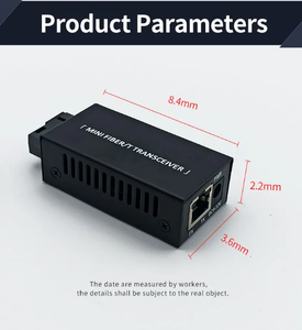 Yunvo 10/100M Mini phương tiện truyền thông chuyển đổi 1310/1550nm sợi quang thu phát 20km SC cho 3 gam mạng - Product Image 2