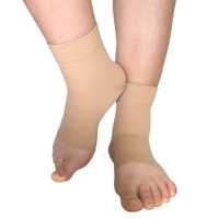 Attelle de cheville 15-20 mmHg, manchon de compression confortable avec soutien de la voûte plantaire pour fasciite plantaire