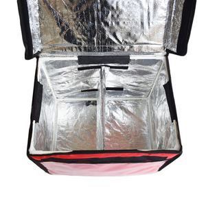 Sac isotherme souple en polyester grande capacité, imperméable, portable, avec bandoulière, pour livraison de repas, fermeture éclair à motif lettre - Product Image 5