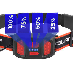 แคมป์ G13A ไฟหน้าแบบ LED แบตเตอรี่ในตัวแบบชาร์จไฟได้ ชาร์จ USB ไฟสปอร์ตกลางแจ้ง - Product Image 3