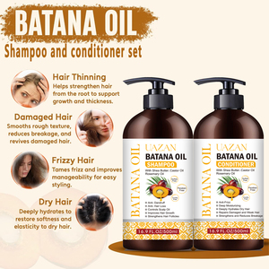 Shampooing et après-<span class=keywords><strong>shampoing</strong></span> bio sans sulfate à l'huile de Batana et au beurre de karité, marque privée OEM, favorisant la croissance des cheveux et réparant les dommages - Product Image 5