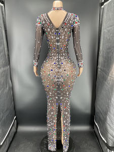 Zanzenovance — robe De Bal à paillettes pour femmes, Sexy, en strass, scintillante, <span class=keywords><strong>tenue</strong></span> De fête, De Bal, Y2471, modèle <span class=keywords><strong>2022</strong></span> - Product Image 4