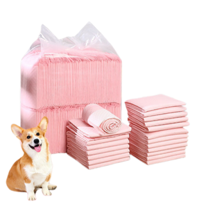 Einweg-Hundetrainingsunterlagen in Rosa, Extra Dick und Super Saugfähig, Auslaufsicher mit Geruchskontrolle, Haustier-<span class=keywords><strong>Windeln</strong></span> - Product Image 1