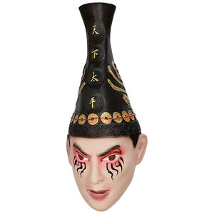 Accesorios de disfraz de Reina <span class=keywords><strong>Bruja</strong></span> Mágica, sombrero de cuerno largo negro para Navidad y Halloween, tocado de mascarada, accesorios para fiestas - Product Image 1