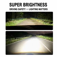 Ampoule de phare LED 50W 6500K 5000 Lumens Super Lumineuse avec Lentille de Faisceau Intégrée, Faisceau Haut/Bas, Plug & Play 12V pour Voiture et Moto