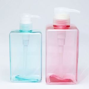 100/150/250/280/450ml Square <b>Pink</b> PETG Empty Shampoo Lotion Shower Gel Pump Press <b>Bottle</b> Dispenser - Product Image 5