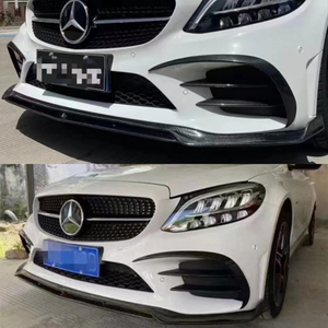 ลิ้นหน้าคาร์บอนไฟเบอร์ทรง CMST สำหรับรถเบนซ์ C-Class W205 4 ประตู ปี 2015-2021 - Product Image 3