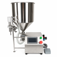 Machine de remplissage semi-automatique servo pour liquides visqueux KDM-FML45R, pour sauces, crèmes, confitures, 10-50000 ml