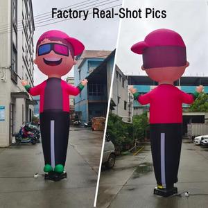 Wacky Waving Hand 3M High Outdoor Welcome Man Puppet Inflable Air <span class=keywords><strong>Dancer</strong></span> para una promoción publicitaria efectiva - Product Image 4