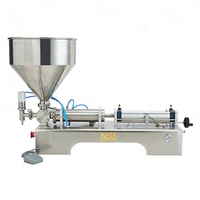 Machine de remplissage d'agitateur de mélange semi-automatique facile à utiliser pour huile comestible/mayonnaise/crème/sauce chili