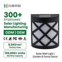 Lampes solaires de jardin HEJIA, lampe LED, énergie solaire, lampe extérieure, éclairage de couloir, montage mural