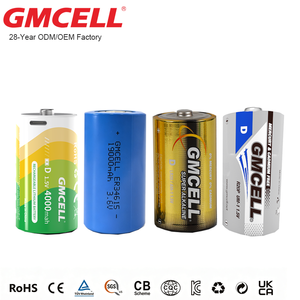แบตเตอรี่อัลคาไลน์ GMCELL LR20 ขนาด D รุ่น ER34515 3.6V ชาร์จไฟได้ผ่าน USB แบตเตอรี่ลิเธียม R20P สำหรับเตาแก๊ส - Product Image 2