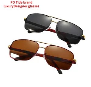 中国批发男女遮光竞争价格太阳镜时尚奢侈品牌设计师uv400复古偏光眼镜