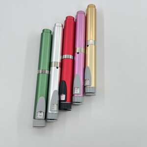 Precision Machined Metal Reusable Injection <b>Pen</b> Fit 3ml Glass Cartridge Adjustable Dose Refillable Smooth Push Metal Dose <b>Pen</b> - Product Image 3