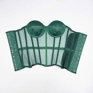 Intimo Modellante Traspirante in Rete Trasparente, Lingerie Sexy con Ferretto, Corsetto Modellante con Stecche, Sottile - Product Image 4