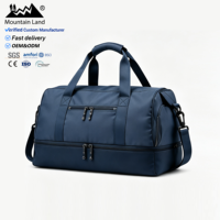 Sac de sport extensible imperméable avec compartiment à chaussures, grande capacité, sac de voyage pour hommes et femmes