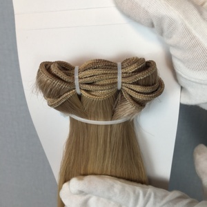 Extensions de cheveux humains vierges russes doublement étirés Jasmine Beauty Genius, lisses comme des baguettes, tissage double machine, toutes les couleurs - Product Image 3