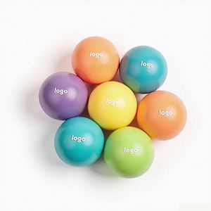 Stress Relief Round Shape Toys Squish Pu Poam 6.3cm Stress <b>Balls</b> Promotional Gifts Anxiety Stress <b>Ball</b> for Adults - Product Image 1