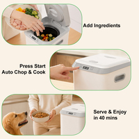 Pet Fresh Meal Maker 3.5L, cuiseur automatique pour nourriture pour chiens et chats, faible niveau sonore inférieur à 40 dB et temps de cuisson réglable