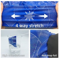 Tissu en polyamide et élasthanne extensible dans les quatre sens, brillant, mystique, holographique, métallisé, pour maillots de bain, danse, patinage, justaucorps, faible MOQ