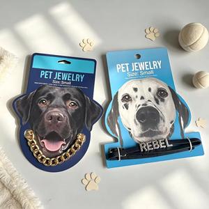 Collar de Cuero PU para Mascotas, Collar de Cadena con Letras Rebel, Joyería Decorativa de Moda para Perros Pequeños - Product Image 3