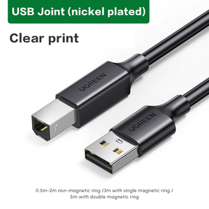 Ugreen Cáp máy in USB cáp USB 2.0 A đến B Cáp máy in tốc độ cao Dây máy in máy quét cáp mạ niken phiên bản - Product Image 2
