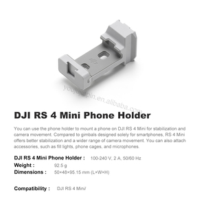 <span class=keywords><strong>DJI</strong></span> RS 4 Mini support de téléphone <span class=keywords><strong>Stabilisateur</strong></span> léger Suivi intelligent Anti-tremblement Téléphone mobile Portable PTZ Vlog Caméra <span class=keywords><strong>Stabilisateur</strong></span> - Product Image 2