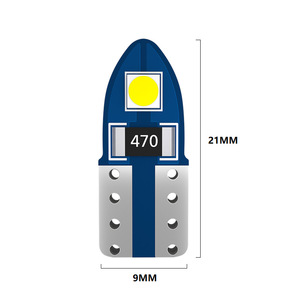 ไฟอ่านหนังสือในรถยนต์ T10 3030-2SMD LED ขนาด 9 มม. 12V ไฟวิ่งกลางวัน ไฟจอดรถ - Product Image 1