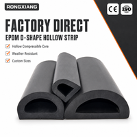 Pare-chocs en caoutchouc extrudé en forme de D durable pour camions et remorques, bande EPDM à motif, équipement de protection pour quais et aires de livraison GUANGTE GT5423465