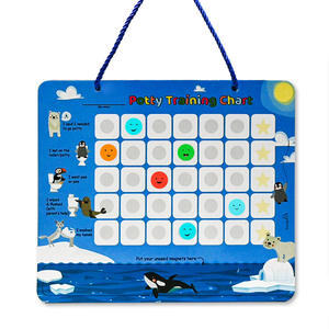 Tableau de récompense magnétique bleu motif pingouin ours polaire tableau blanc d'écriture pour les missions de récompense des enfants - Product Image 3