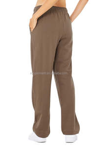 Hot Sale <strong>Womens</strong> Autumn <strong>Fleece</strong> <strong>Joggers</strong> Sportswear Baggy Pants Custom Straight Wide Leg <strong>Joggers</strong> - Product Image 3
