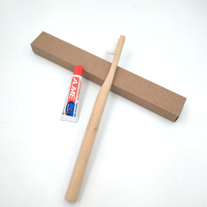 Brosse <span class=keywords><strong>à</strong></span> dents en bambou <span class=keywords><strong>à</strong></span> poignée ronde jetable avec <span class=keywords><strong>pâte</strong></span> approuvée par l'hôtel - Product Image 2