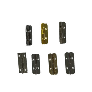 Charnière pour boîte en bois Guan Yan Wujin 40x10mm 90 180 degrés en fer chromé pour boîte à bijoux - Product Image 1