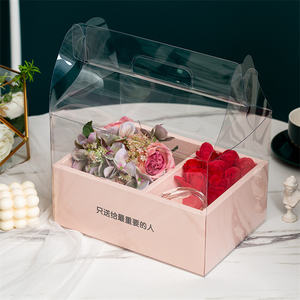 Food Grade <b>Recyclable</b> Rigid Cake <b>Box</b> with Matt Lamination Portable Design Free Sample Gift Packaging for Mousse Desserts - Product Image 1