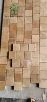 Parquet LongWell à grain d'extrémité Parquet en chêne massif Préfinition huilée Panneau mural à motif de mosaïque en chêne européen