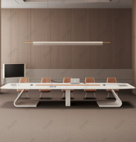 Nouveau bureau de direction ergonomique convertible en bois massif, table de conférence, design extensible écologique pour la maison