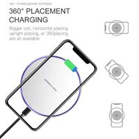 Avec CE ROSH Prix d'usine Chargeur sans fil QI de haute qualité pour Smart Phone Chargement sans fil en métal