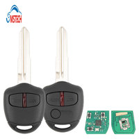 Télécommande de voiture MS à 2 boutons pour Mitsubishi 315 MHz avec puce ID46 et lame vierge MIT11 non coupée