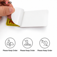 Pegatinas Resistentes a los Rayos UV Yingao, Pegatina de PVC Yingao Personalizada, Resistente al Agua, para Ventana Trasera de Coche, Camioneta, Furgoneta, Aviso de Advertencia