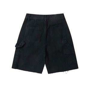 Luxury <strong>Jeans</strong> <strong>Shorts</strong> Double Knee Y2K Cargo <strong>Shorts</strong> for <strong>Men</strong> Custom Logo Embroidery Vintage Streetwear Distressed Jorts Denim <strong>Shorts</strong> - Product Image 2