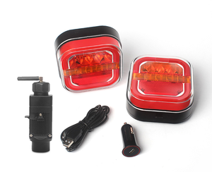 Kit de feux arrière de <span class=keywords><strong>remorque</strong></span> LED sans fil magnétique, feux de <span class=keywords><strong>remorque</strong></span> sans fil pour remorquage, kit de feux arrière LED universels rechargeables - Product Image 6
