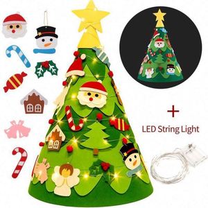 2026 Custom DIY Felt Christmas 27 Decoration <b>Tree</b> Cheap Hanging Xmas Ornament with <b>Led</b> <b>Light</b> Christmas <b>Tree</b> Set Felt Craft Kits - Product Image 4