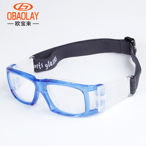 OBAOLAY Sports Goggles L001 Full Rim Polycarbonate Lens UV Protection Anti Slip For Basketball Football <b>Badminton</b> - Product Image 2