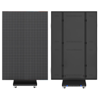 Affiche publicitaire LED numérique P2.5 P3 P4 pliable double face avec trois affiches LED à trois volets Affichage LED pliable