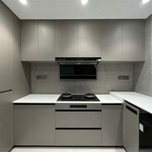 Mesa de Cocina Prefabricada Móvil de Bajo Perfil, Isla de Cocina Móvil, Proveedor de Cocinas de Roble Blanco - Product Image 6