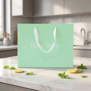 ถุงของขวัญกระดาษพิมพ์โลโก้ตามสั่ง ถุงช้อปปิ้งหูริบบิ้นสุดหรู สำหรับร้านบูติก เครื่องประดับ เสื้อผ้า บรรจุภัณฑ์รักษ์โลก ขายส่ง - Product Image 3