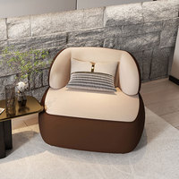 Fauteuil d'hôtel personnalisé par l'usine canapé de luxe chaise de canapé simple de salon chaise de loisirs moderne en tissu de velours