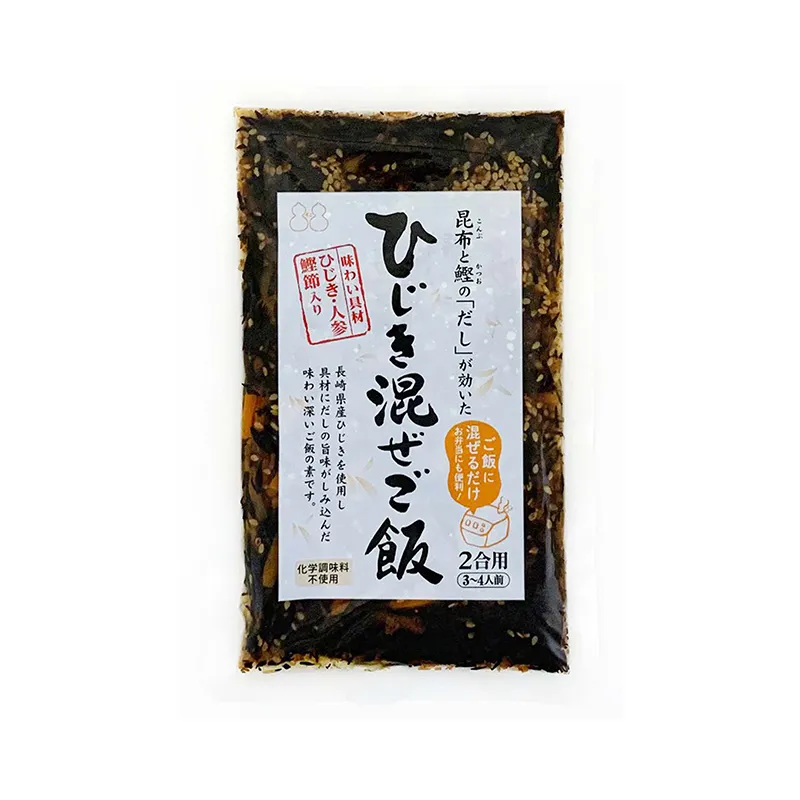 Japanse Kruiden Hijiki Zeewier Rijst Voedsel Kruiderij Met Bonito Vlokken